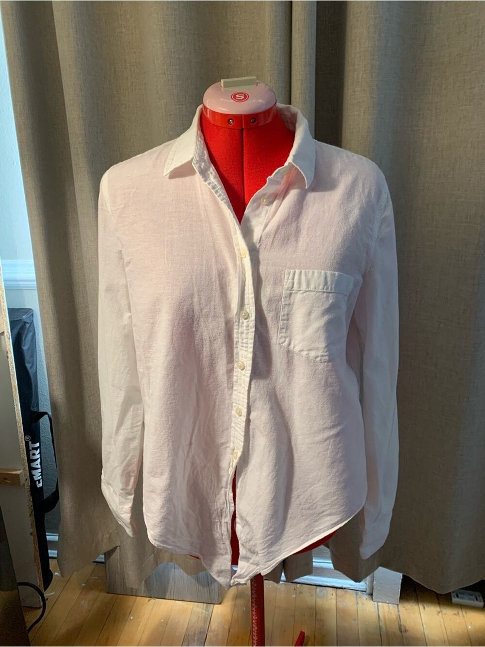 J. Crew Factory Lightweight White Button-Down Shirt